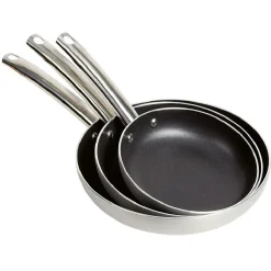 Cuisson<Gifi Poêle revêtement anti-adhérent x3 - Tous feux dont induction