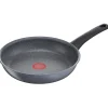 Cuisson<Gifi Poêle sauteuse Tefal Mineralia Force aluminium moucheté gris noir ø 24 cm