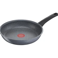 Cuisson<Gifi Poêle sauteuse Tefal Mineralia Force aluminium moucheté gris noir ø 24 cm
