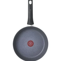 Cuisson<Gifi Poêle Tefal aluminium effet pierre Ø24cm