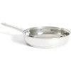 Cuisson<Gifi Poêle tous feux dont induction inox gris Ø28cm