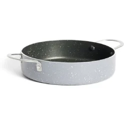 Cuisson<Gifi Poêle tous feux dont induction aluminium et inox noir Ø16cm
