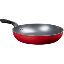 Cuisson<Gifi Poêles rouges et noires x3
