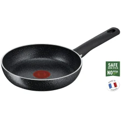 Cuisson<Gifi PoêleTéfal effet pierre grise et noire Ø20cm