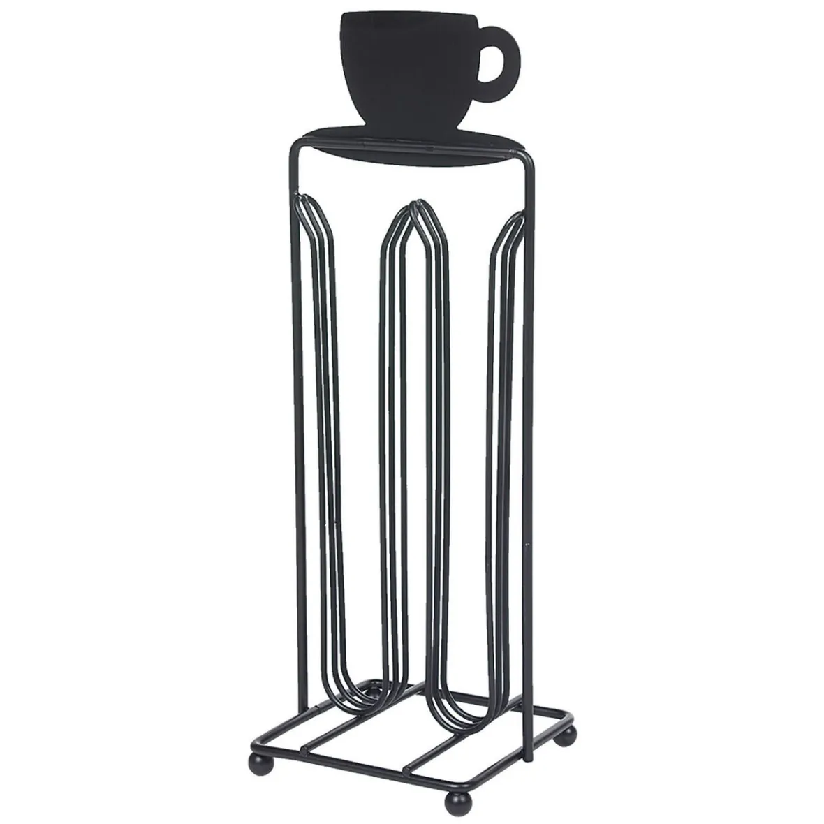Rangement De Cuisine<Gifi Porte capsules à café en métal design tasse noir
