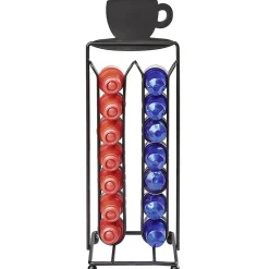 Rangement De Cuisine<Gifi Porte capsules à café en métal design tasse noir