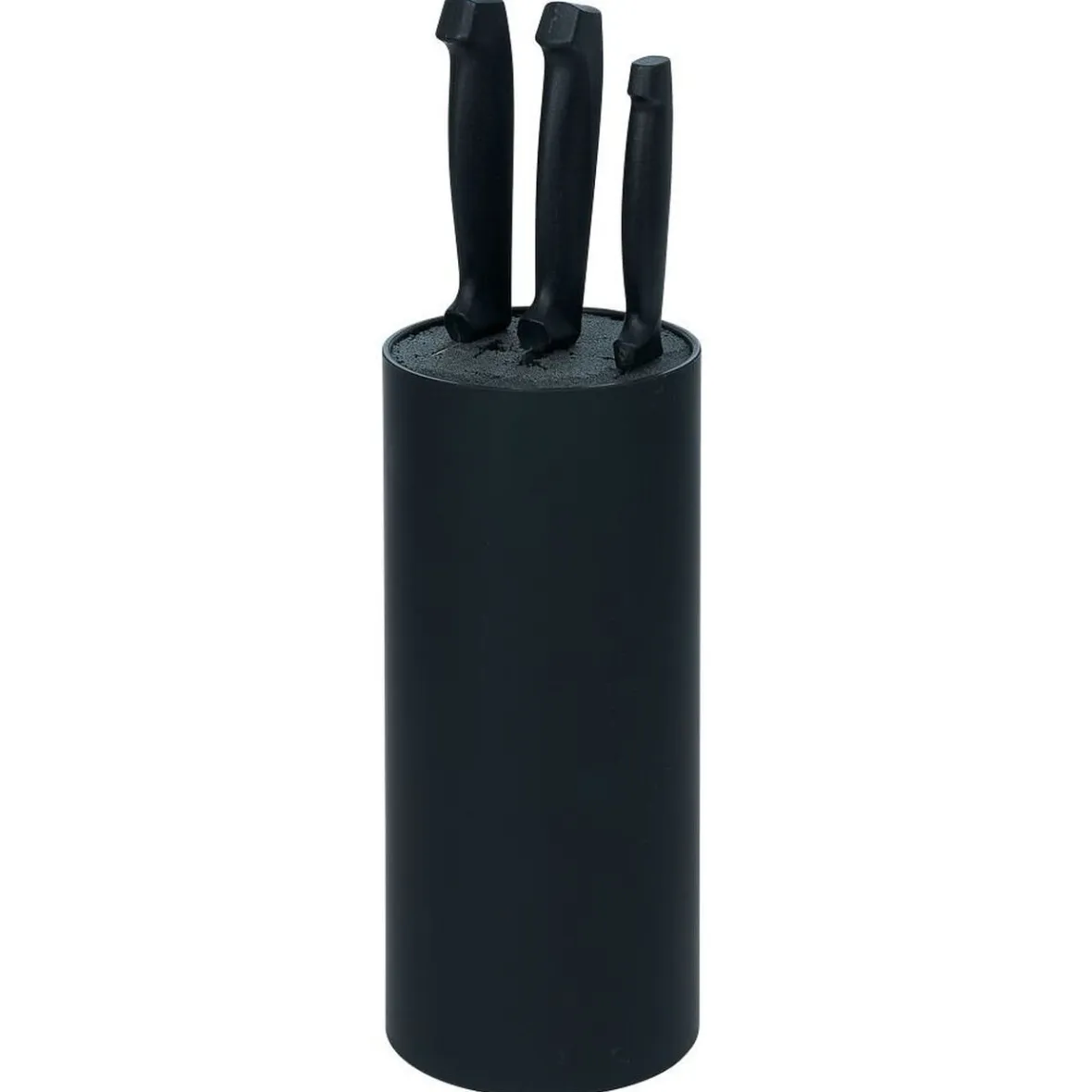 Rangement De Cuisine<Gifi Porte couteaux plastique noir Ø11xH22,5cm