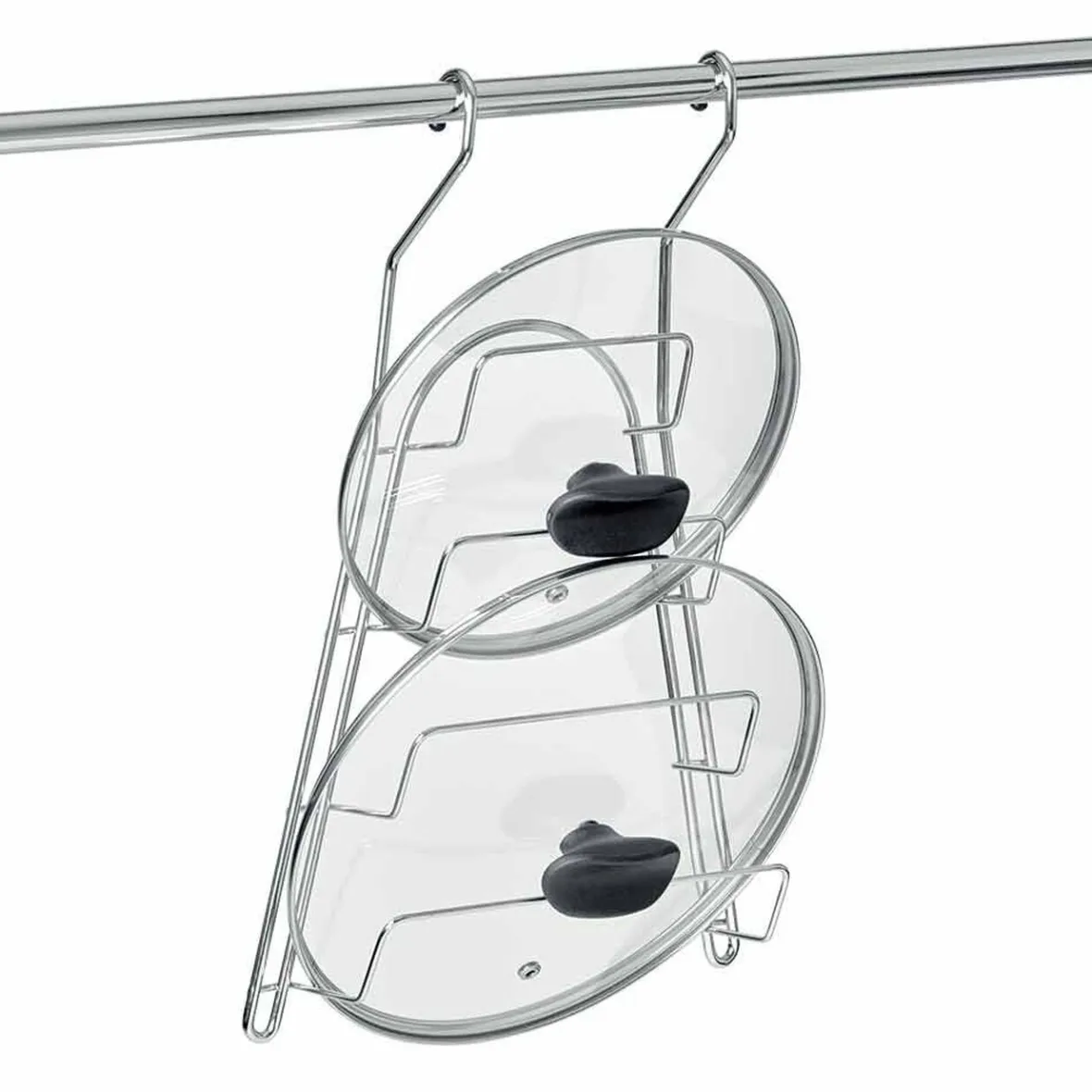 Rangement De Cuisine<Gifi Porte couvercle en inox pour barre de crédence