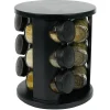 Gifi Porte épice rotatif avec 9 pots métal Ø17xH20cm| Vaisselle Et Accessoires De Table
