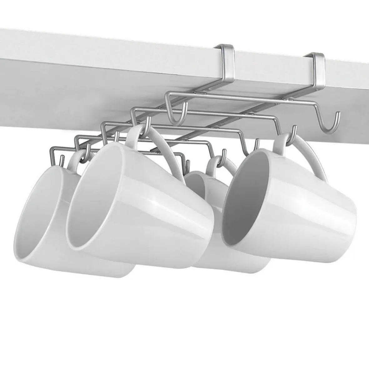 Rangement De Cuisine<Gifi Porte tasse x10 Metaltex à fixer sur étagère
