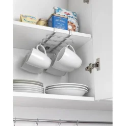 Rangement De Cuisine<Gifi Porte tasse x10 Metaltex à fixer sur étagère
