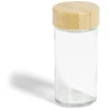 Vaisselle Et Accessoires De Table<Gifi Pot à épice en verre et couvercle bambou Ø4,7xH9,8cm