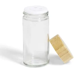 Vaisselle Et Accessoires De Table<Gifi Pot à épice en verre et couvercle bambou Ø4,7xH9,8cm