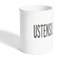 Rangement De Cuisine<Gifi Pot à ustensiles dolomite blanc Ø10xH13,2cm