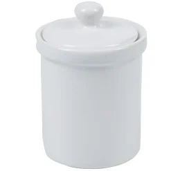 Gifi Pot avec couvercle blanc| Vaisselle Et Accessoires De Table