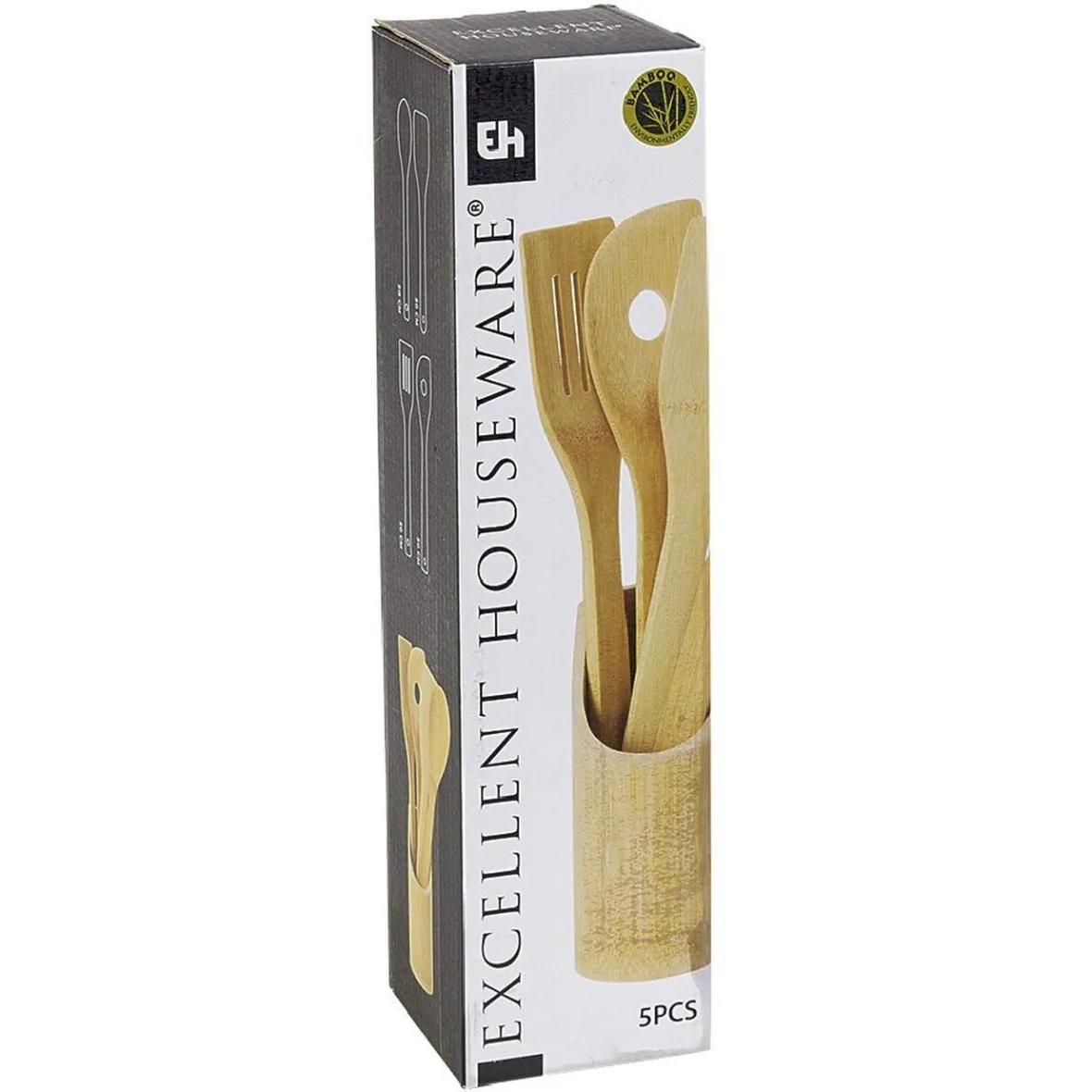 Vaisselle Et Accessoires De Table<Gifi Pot avec ustensiles en bambou