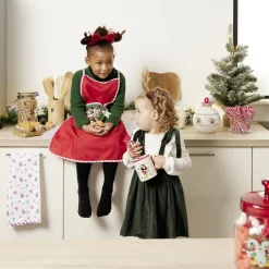 Conservation Alimentaire<Gifi Pot en verre Disney Mickey Merry Kissmas avec couvercle Ø16xH20cm