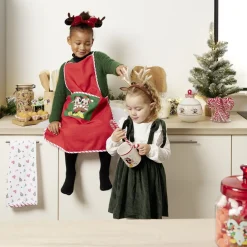 Conservation Alimentaire<Gifi Pot en verre Disney Mickey Merry Kissmas avec couvercle Ø16xH20cm