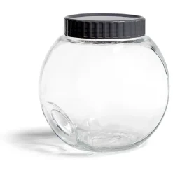 Conservation Alimentaire<Gifi Pot en verre transparent avec couvercle plastique - 17,5x12,5xH.17cm
