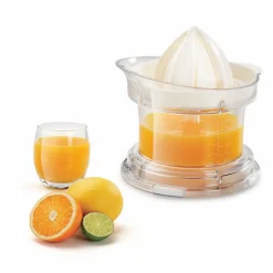 Préparation Culinaire<Gifi Presse agrumes Metaltex transparent couvercle blanc 2 cônes
