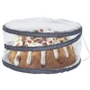 Cuisson<Gifi Protège plat rétractable filet tissu x2 - polyester Ø30xH14cm