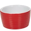 Cuisson<Gifi Ramequin individuel grès côtelé rouge