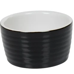 Cuisson<Gifi Ramequin individuel grès côtelé noir