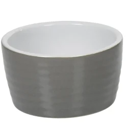 Cuisson<Gifi Ramequin individuel grès côtelé gris
