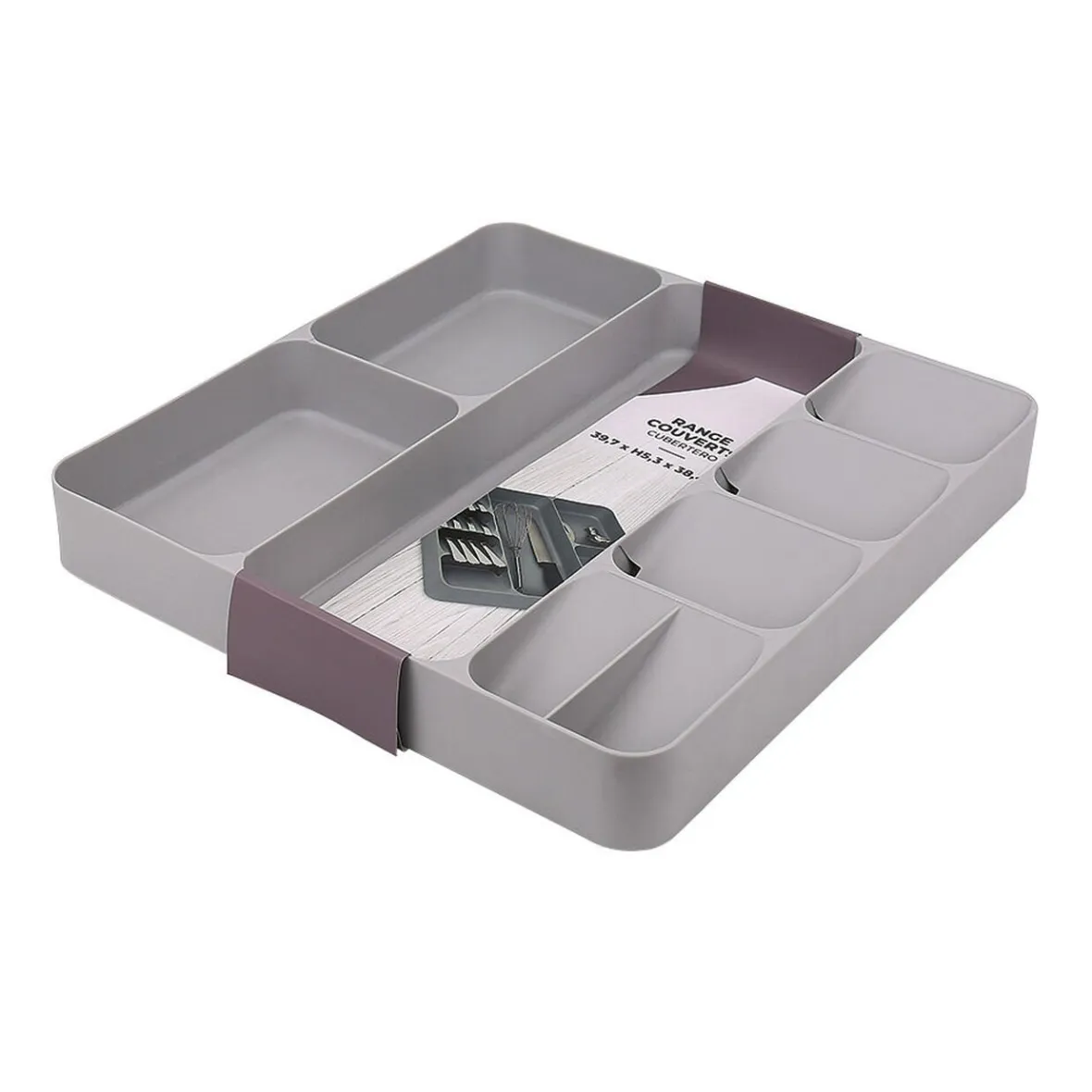 Rangement De Cuisine<Gifi Range couvert 8 compartiments gris