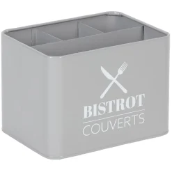 Rangement De Cuisine<Gifi Range couvert BISTROT en métal gris