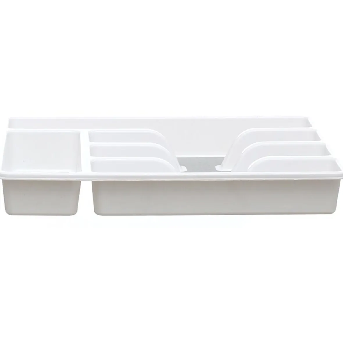Rangement De Cuisine<Gifi Range couvert blanc fond silicone gris 5 compartiments
