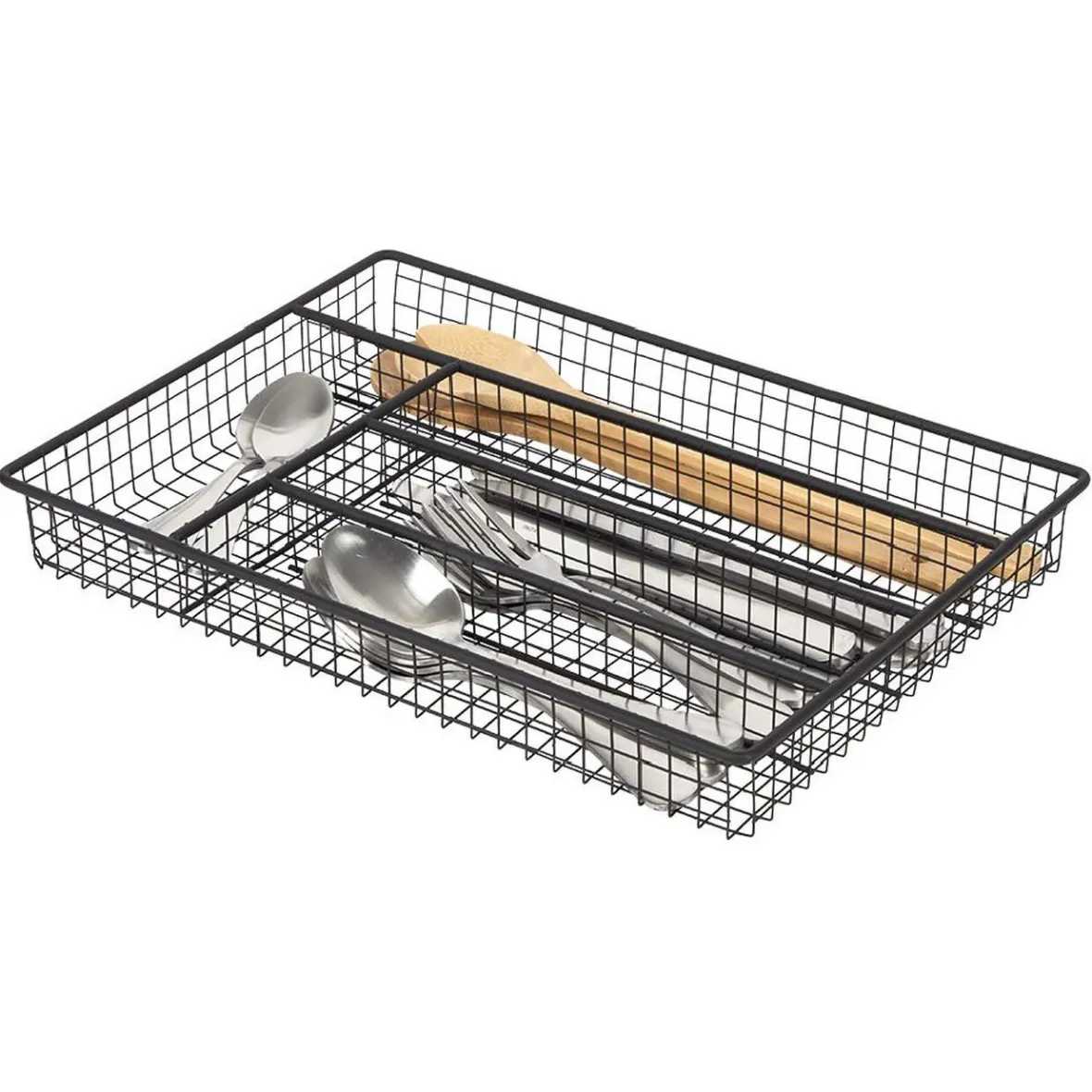 Rangement De Cuisine<Gifi Range couvert pour tiroir grillage en fer noir