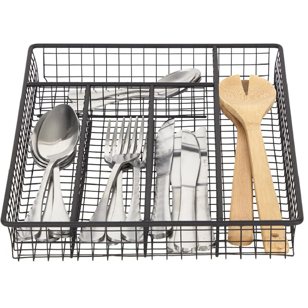 Rangement De Cuisine<Gifi Range couvert pour tiroir grillage en fer noir