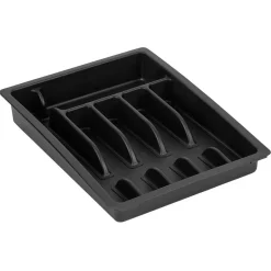 Rangement De Cuisine<Gifi Range couverts extensible plastique noir