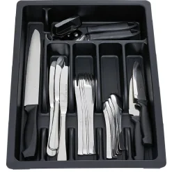Rangement De Cuisine<Gifi Range couverts extensible plastique noir