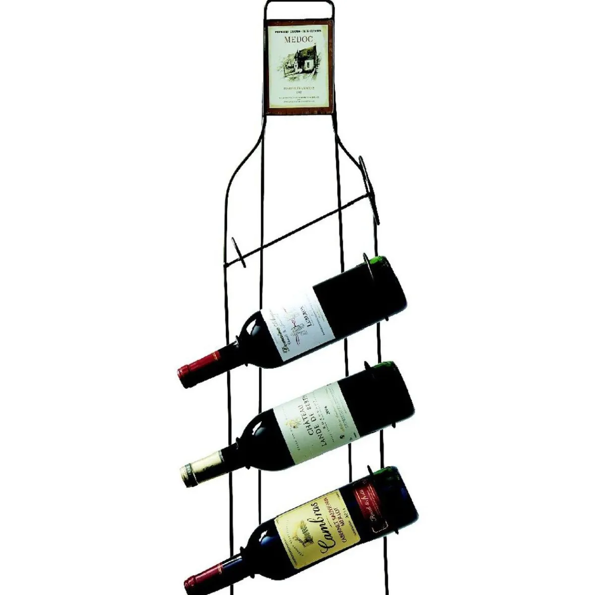 Rangement De Cuisine<Gifi Range-bouteille noir 4 bouteilles