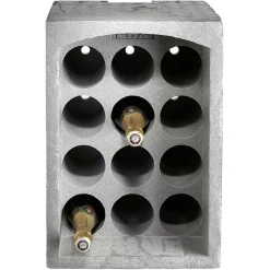 Rangement De Cuisine<Gifi Range-bouteilles 12 emplacements gris