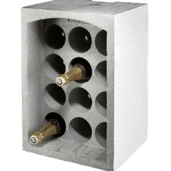 Rangement De Cuisine<Gifi Range-bouteilles 12 emplacements gris