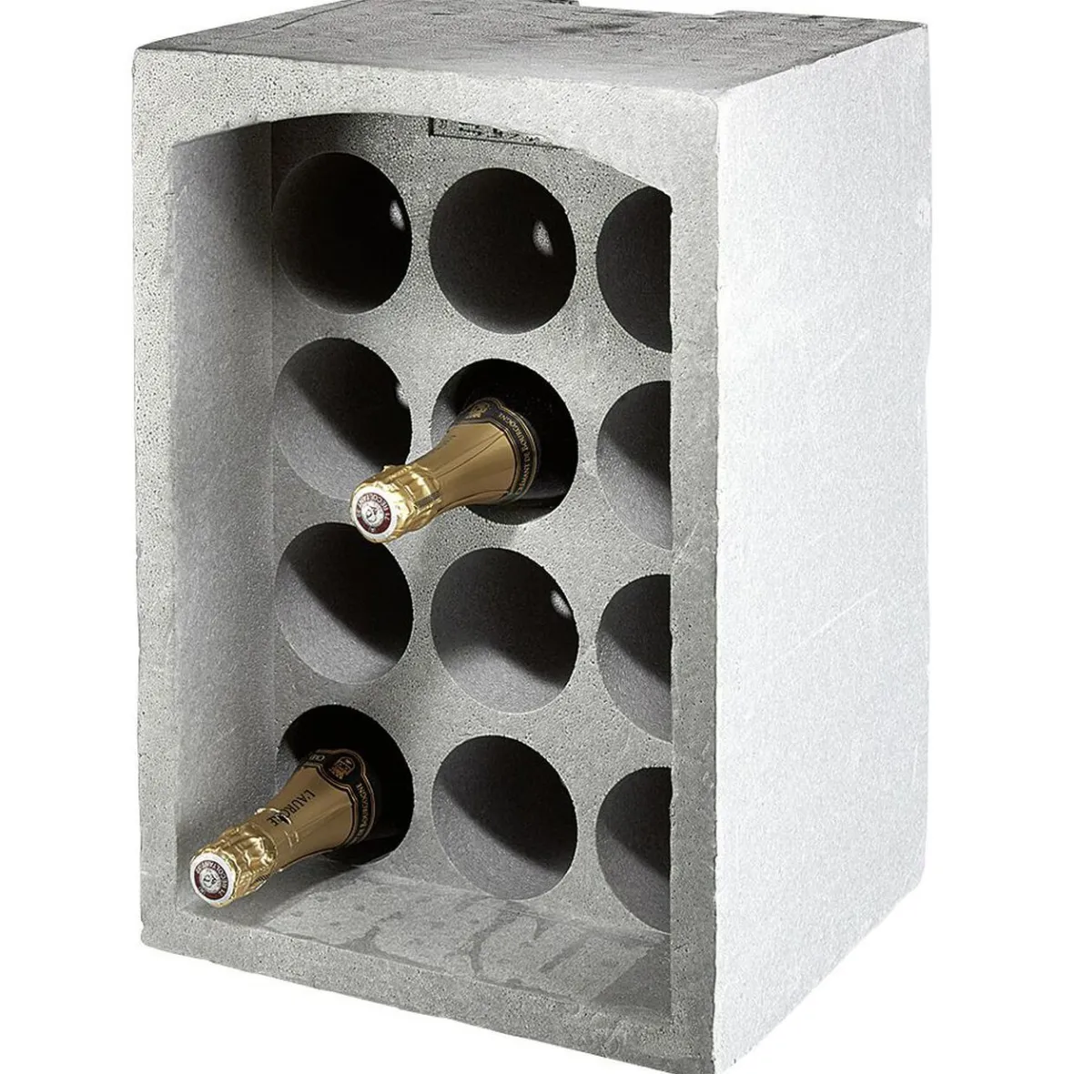 Rangement De Cuisine<Gifi Range-bouteilles 12 emplacements gris