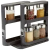Gifi Rangement à épices coulissant 2 niveaux noir| Vaisselle Et Accessoires De Table