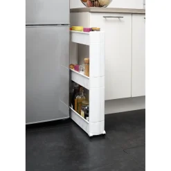 Rangement De Cuisine<Gifi Resserre de cuisine blanc 3 niveaux