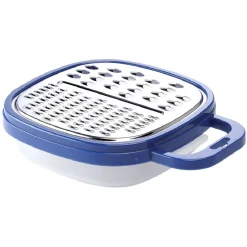 Préparation Culinaire<Gifi Râpe avec récipient en inox et plastique bleu