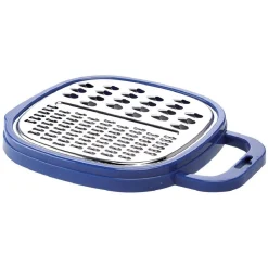 Préparation Culinaire<Gifi Râpe avec récipient en inox et plastique bleu