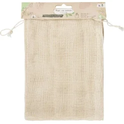 Conservation Alimentaire<Gifi Sac en coton blanc x3