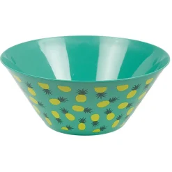 Gifi Saladier bleu motif Ananas Summer smile| Vaisselle Et Accessoires De Table