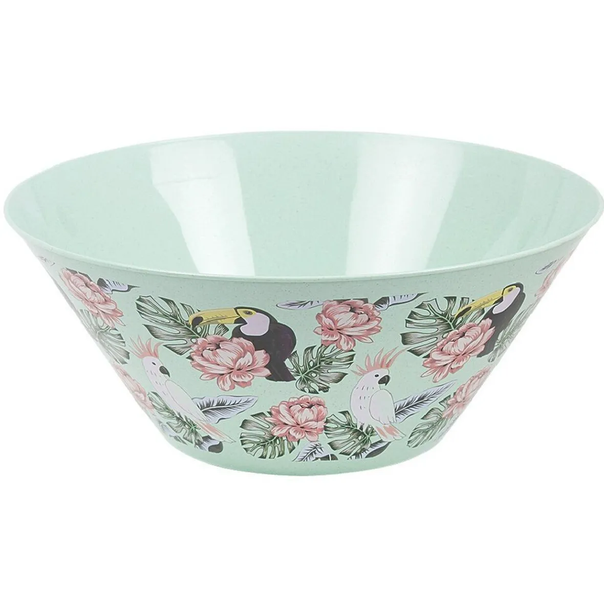 Gifi Saladier décor oiseau et feuille| Vaisselle Et Accessoires De Table