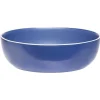 Gifi Saladier en faïence bleu avec liseré blanc| Vaisselle Et Accessoires De Table