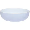 Gifi Saladier en faïence bleu turquoise avec liseré crème| Vaisselle Et Accessoires De Table