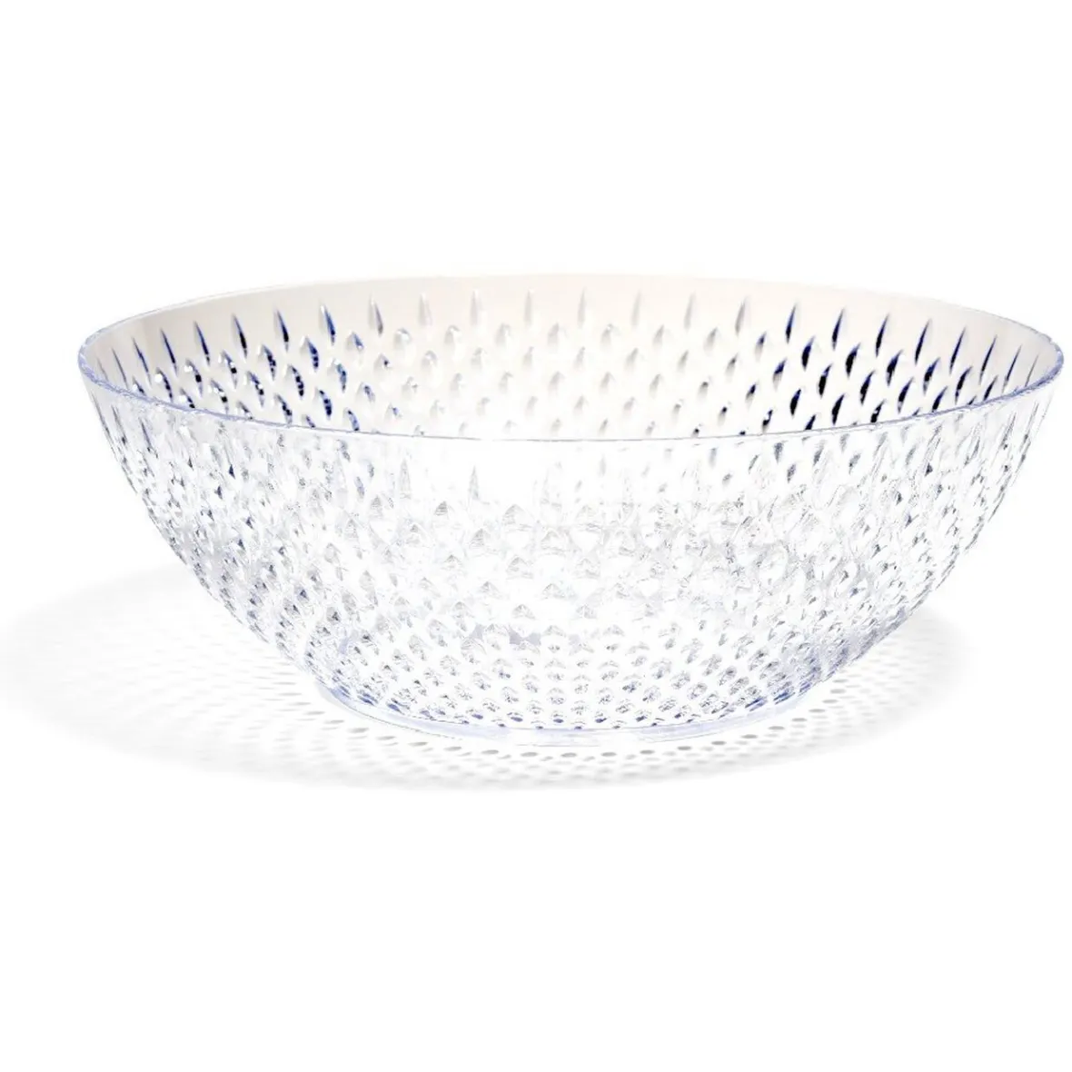 Gifi Saladier en plastique transparent effet martelé| Vaisselle Et Accessoires De Table