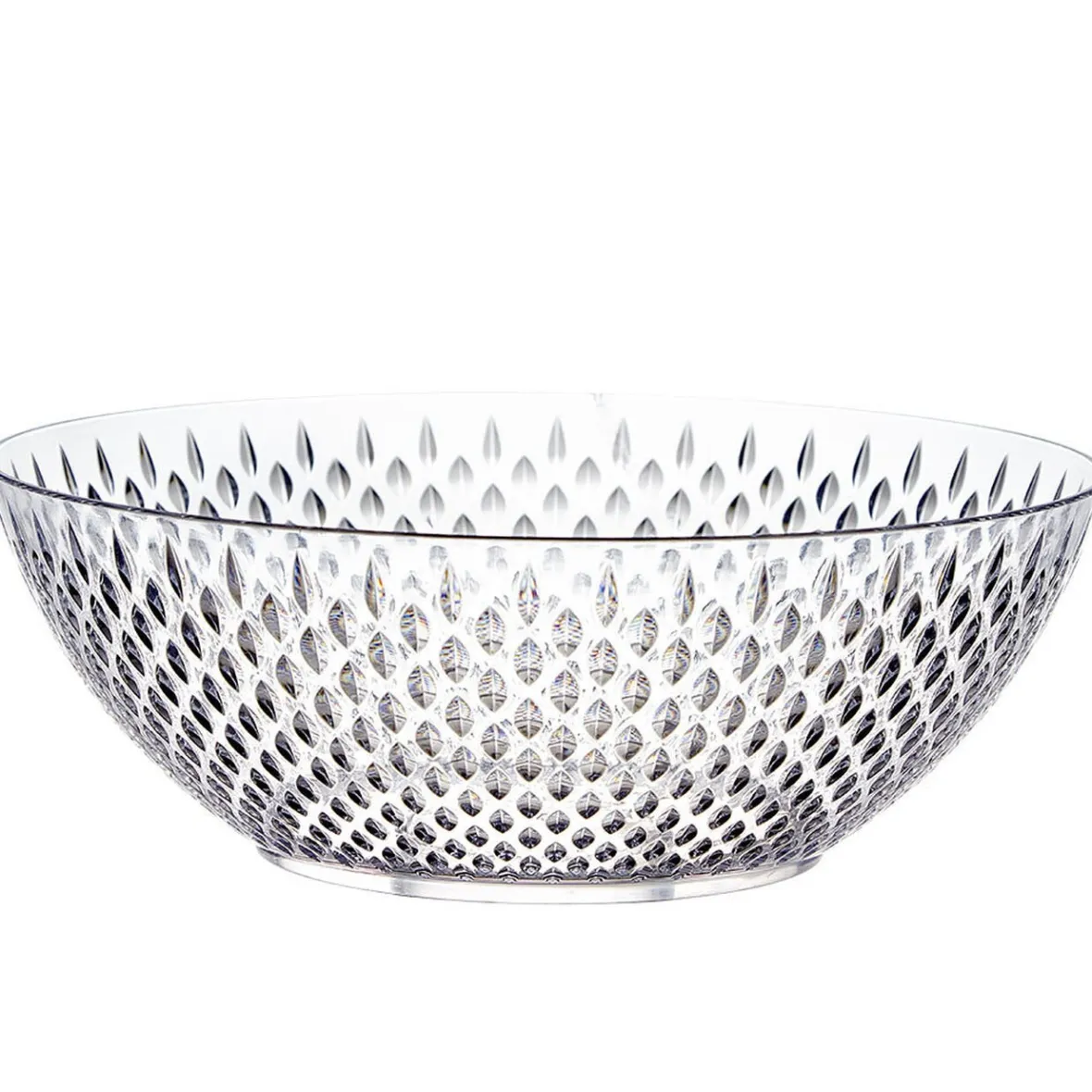 Gifi Saladier en plastique transparent effet martelé| Vaisselle Et Accessoires De Table